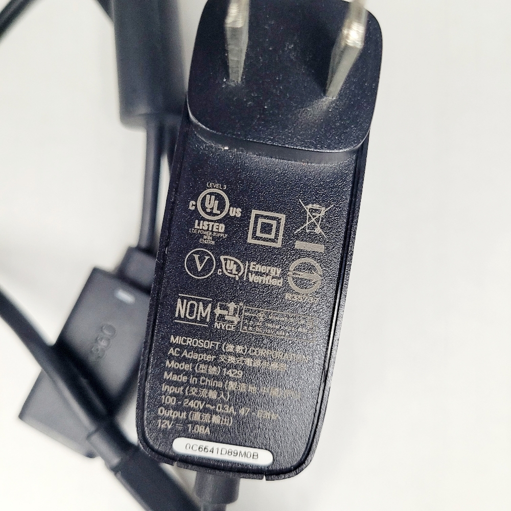 Official Microsoft Kinect Sensor Bar 1414 Xbox 360 with AC Power Adapter Works - Picture 6 of 8